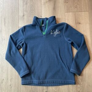 Lands End pullover navy with “Kylie” monogrammed